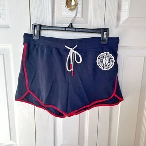 Tommy Hilfiger Drawstring Spell Out Logo Mini Stripe Sweat Shorts